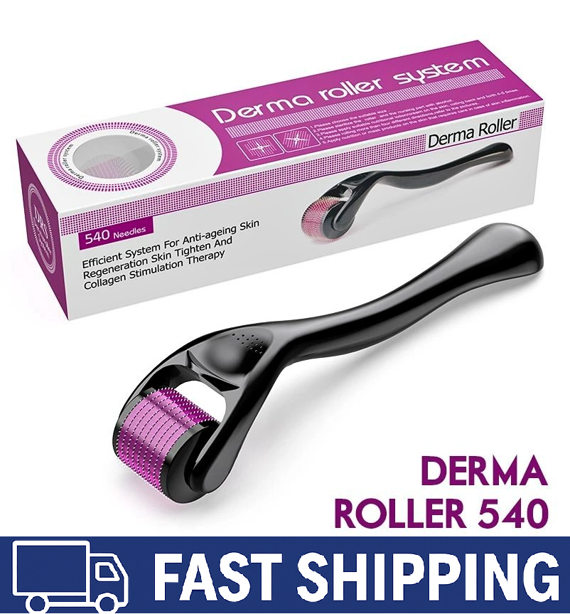 Titanium Derma Roller for Beard, Hair & Skin – Regrowth & Rejuvenation